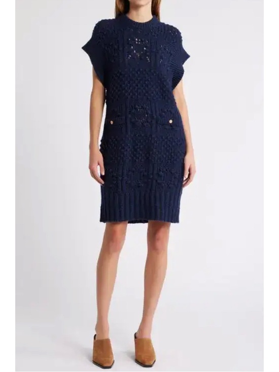 Frame Denim Dresses & Skirts - FRAME
Mixed Stitch Knit Sweater Dress